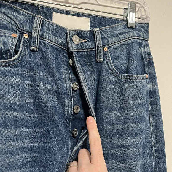 Mother Superior The Tune Up Hover Cuff Jeans in Hit The Ground Running‎ Size 25 - Picture 4 of 12